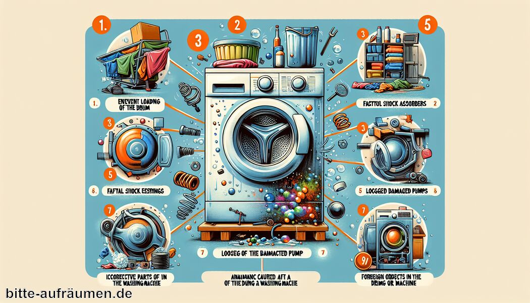Ursache 5: Lose Teile innerhalb der Maschine   - Die Waschmaschine rumpelt - Die Ursachen im Detail